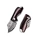 KUBEY Folding Pocket Knife, Small Compact Knives with Wood Handle and Liner Lock, for Hunting Camping Everyday Carry (DM143)