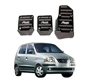 PRIKNIK Anti-Skid Car Pedals(Manual Shift) 3 Pcs Sports kit Pad Covers Set Compatible with Santro Xing
