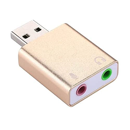 generic BUYFLUX USB Sound Card 7.1 External USB to Jack 3.5Mm Headphone Adapter Stereo Audio Mic Sound Card for Pc Computer Laptop (Gold/Silver)-picture-10