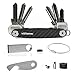 Produktbild WUNDERKEY ® Ultimate Package Carbon  Key Organizer Set mit Add-Ons [mit USB-Stick, Flaschenöffner & Schlüsselring | Made in Germany ]