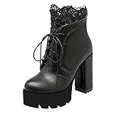 blockabsatz high heels stiefel