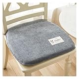 ✔ [double couche antidérapante] le siège de coussin a des particules antidérapantes en silicone à l'arrière pour empêcher le coussin de se déplacer et de glisser. Ruban de satin élégant, simple et généreux, peut être attaché aux jambes du Siège, fixer efficacement le coussin pour empêcher le décalage, simple et pratique à utiliser.