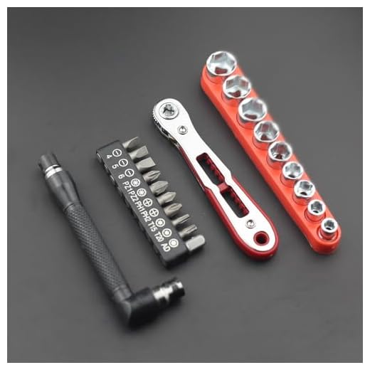 21Pcs Ratchet Screwdriver Set, 1/4 Ultra Low Profile Mini Ratchet Wrenches Set with Reversible 36-Tooth Design Magnetic Repair Tool for Electronics, Toys, Home Appliances