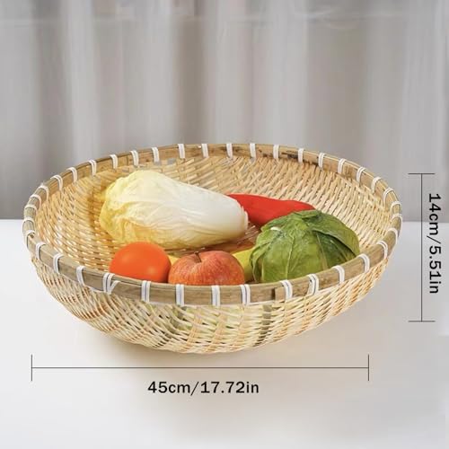 Evite frutas estropeadas usando esta cesta de bambú transpirable de 45cm 4