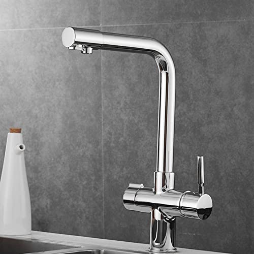 Robinet de cuisine à 3 voies HJMMHX en laiton massif au design épuré