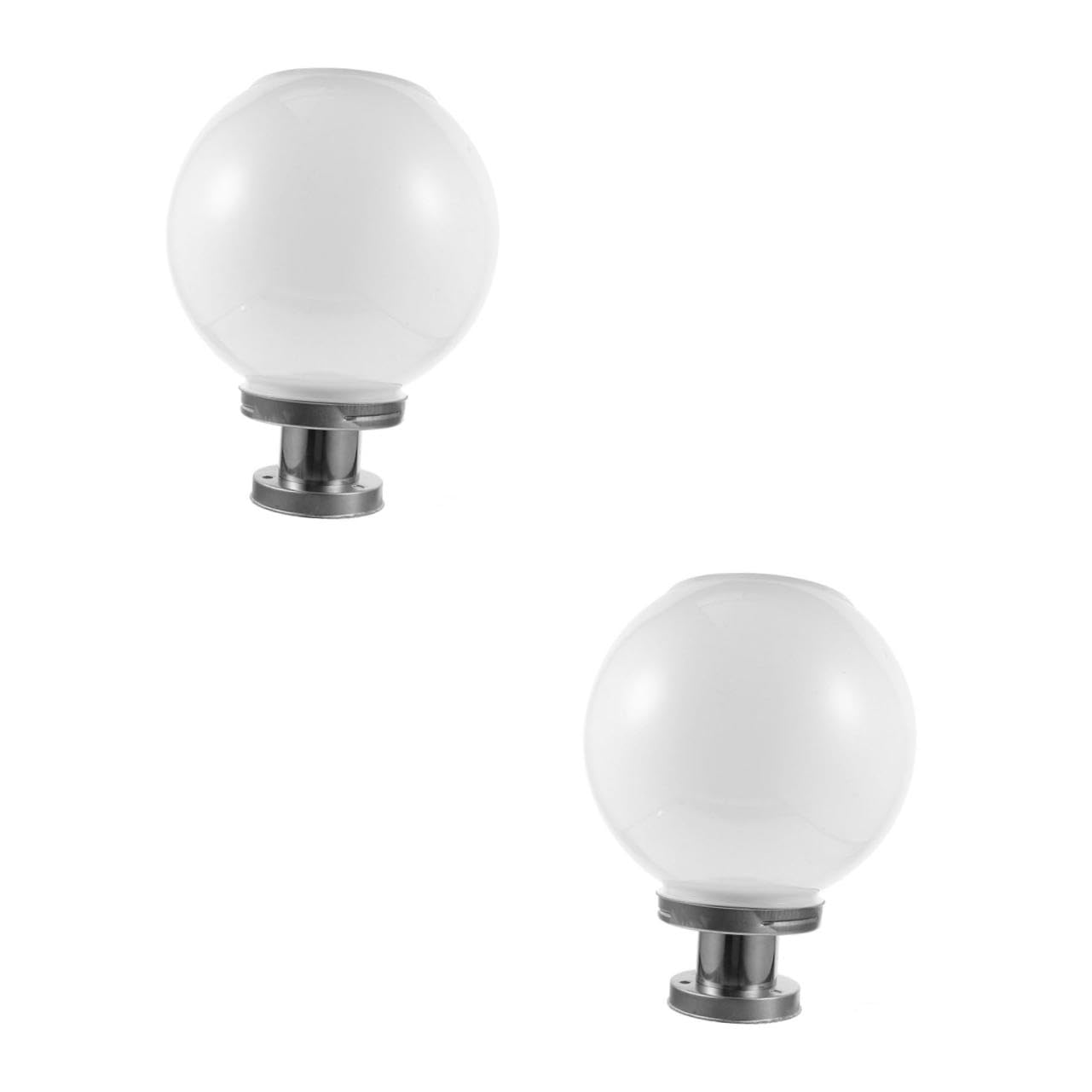 HOMSFOU 2 pezzi Lampada Solare Sfera da Luce da Parete per con Solare Installazione Facile e Resistente Alle Intemperie Illuminazione Ecologica per Giardino