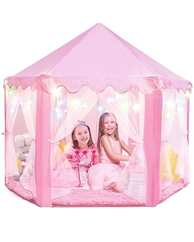 PLAYVIBE Princess Tent - 55 x 53 in,...