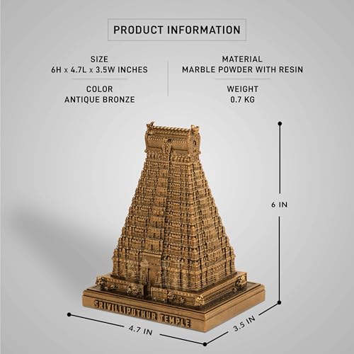 Image of SILAII Srivilliputhur Andal Temple - Monumental Sculpture (6 INCHES)