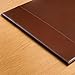 DACASSO 30 x 18, Brown Bonded Leather Desk Pad with Side Rails - Luxury Leather Desk Blotter for Writing