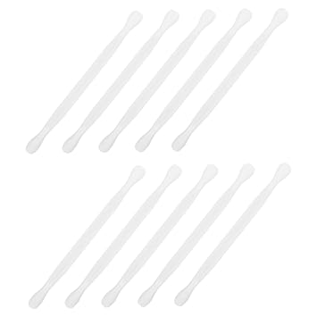 10pcs Cuticle Pusher Double-ended Gel Nail Polish Remover and Nail Scraper Tool for Manicure and Pedicure Plastic for Fingernail and Toenail Care