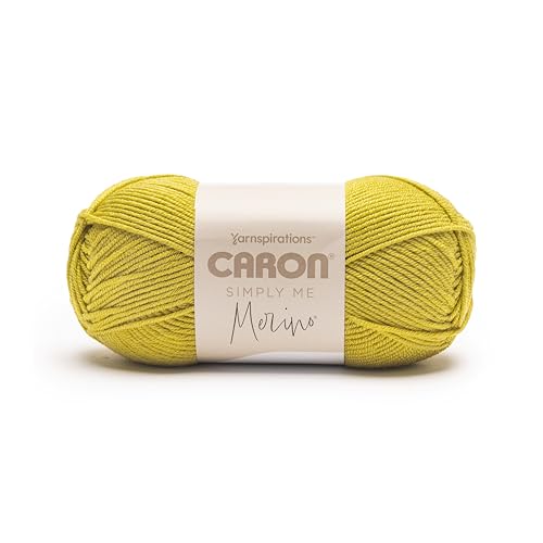 Image of Caron Simply Me Merino Soft Yarn for Crocheting, Autumn Gold, 3-Pack | #3 Light DK Yarn, 50% Merino Wool & 50% Acrylic, Soft Yarn for Crocheting, Knitting & DIY Crafts, 215yd, 100g /3.5oz per skein