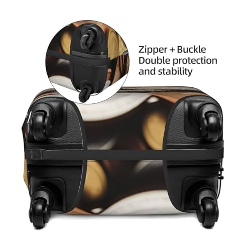 Travel Luggage Cover Fashion Suitcase Protector Currency Coin Spandex Baggage Covers Washable Suitcase Covers Anti-Scratch Luggage Cover Protectors Fits 18-32 Inch Suitcases Small3