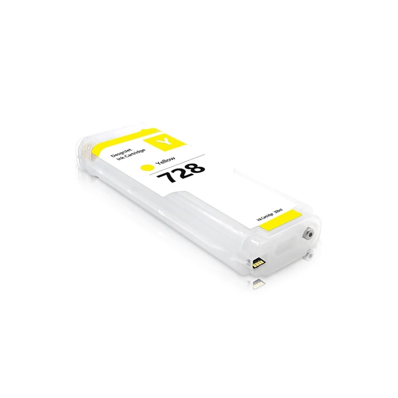 728XL Cartucho Recargable Chip Compatible con HP T730 | Impresión CAD, Recarga de cartucho vacío, Gran capacidad, Flujo de tinta estable, Recarga fácil(Yelow)