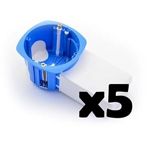 lot de 5 boites d'encastrement avec poche micromodule blm