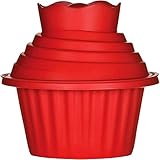 Cupcake Mould Silicone - WENTS Gigantische Cupcake-Form Muffinförmchen Riesen-Muffin Cupcake Riesen muffin backform 3pcs