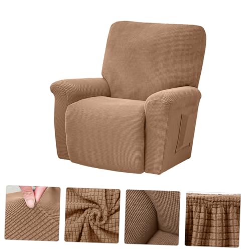 Funda para sillón de masaje elástica camel cubierta completa protector reclinable hogar 5