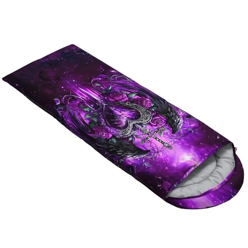 Image of QOOMO Ball Flower Camping Sleeping Bags,3 Season Warm & Cool Weather,Lightweight,Waterproof Sleeping Bags for Adults & Kids,Traveling,and Outdoors,Camping Gear Equipment