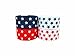 20 Yards (4 X 5yd) 1 Inch Grosgrain Ribbon 4Th of July Patriotic Star Printed