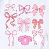 Cutesong Womens Bow Shirts Bowknot Girly Aesthetic T-Shirt Pink Bow Ribbon Short Sleeves White1 #5