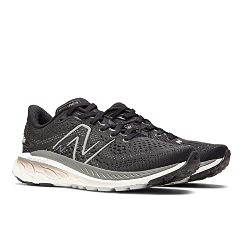 Image of New Balance Women's Fresh Foam X 860 V13, Black /White /Castlerock, 12