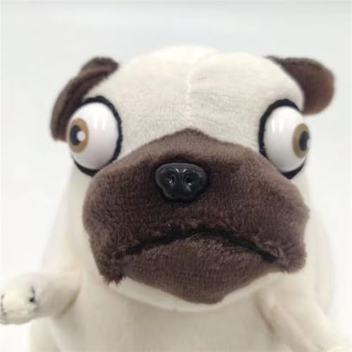 KUKUShining Süßes Mops Plüschtier Weiches Knuddeliges Stofftier für Kinder Hundefreunde und Einzigartiges Geschenk für Mops Liebhaber und Geburtstage(Pug(hat))