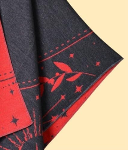 2025 Faux Cashmere Reversible Shawl Wrap for Women Dual-Side Shoulder Cape V-Neck Blouse Tops Cover-up Fall Winter4