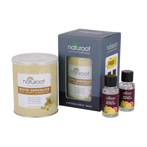Image of Liposoluble Wax, White Chocolate Flavour, 800g with Free Pre Wax Gel 50ml & Post Wax Oil 50ml