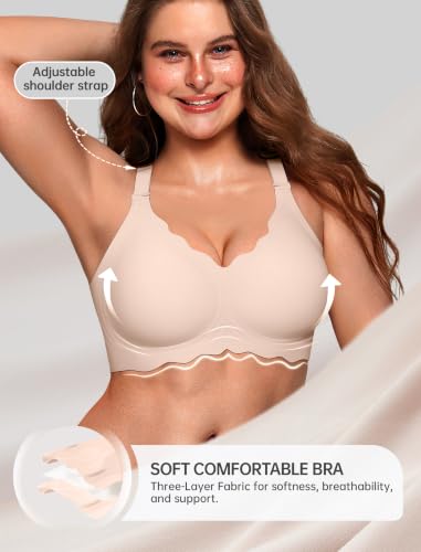 Image of OEAK Women Value Series Jelly Bras Wireless Pushup Convertible Bra