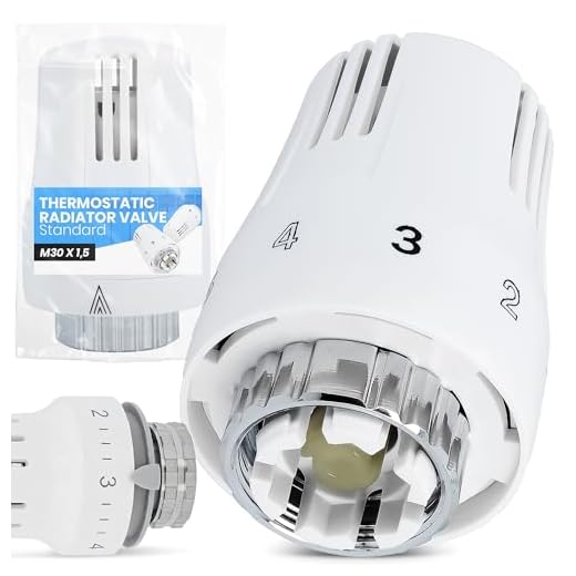 Cabeza Termostática Radiador Regulador Calefacción Válvula Calefacción Termostato Ahorro Energético Hogar Oficina Baño Hotel Apartamento Diseño Moderno Blanco