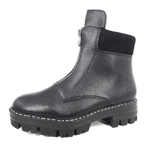 Rieker Damen Winterstiefel, Schwarz 00, 39 EU