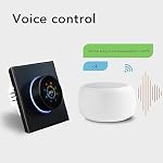 Thermostat intelligent pour le chauffage à domicile programmable avec l'application à distance et Knob Black pour les pièces de vie modernes