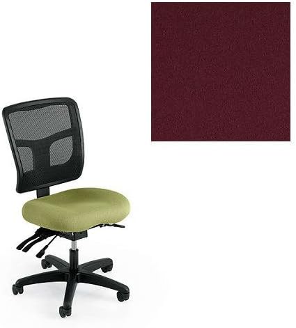 Office Master YS72-1147 Yes Series Mesh Back Multi Adjustable Ergonomic Office Chair - Grade 1 Fabric - Elements Iodine Red