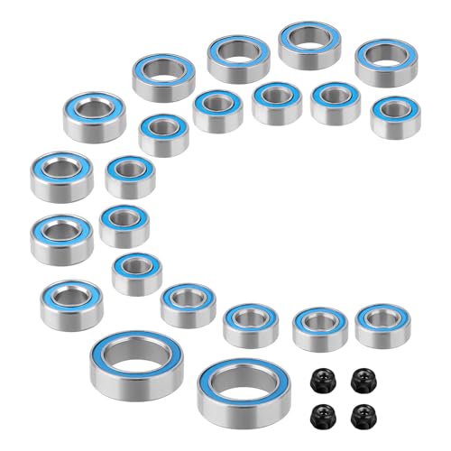 CrazyHobby 22PCS RC Bearing Kit Steel Sealed for TRX4M TRX4MT High Trail K10 F150 Defender Bronco 1/18 RC Crawler & Monster Truck Upgrade Parts