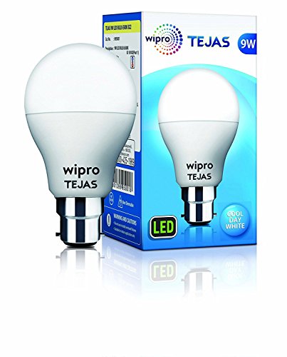 Image of Wipro Tejas B22 Base LED Bulb (Cool Day Light, 9 W) - Pack of 30