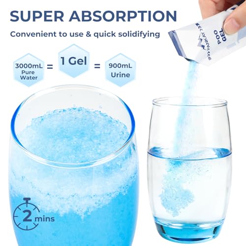 Pankay Gel for Portable Toilet, Camping Toilet Gel, Porta Potty Eco Absorbent Gel, Liquid Waste Gelling and Deodorizing, Emergency Toilet Waste Treatment for Camping Hiking - Thumbnail 4
