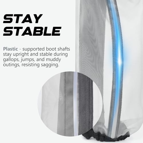 Image of All-Purpose Fine Mesh Horse Fly Boots Breathable Anti-Fly Leggings with Sturdy Support Strips Reduce Annoying Stomping & 360Leg Protection Durable Easy-Clean Material 4-Pack Lavender Purple