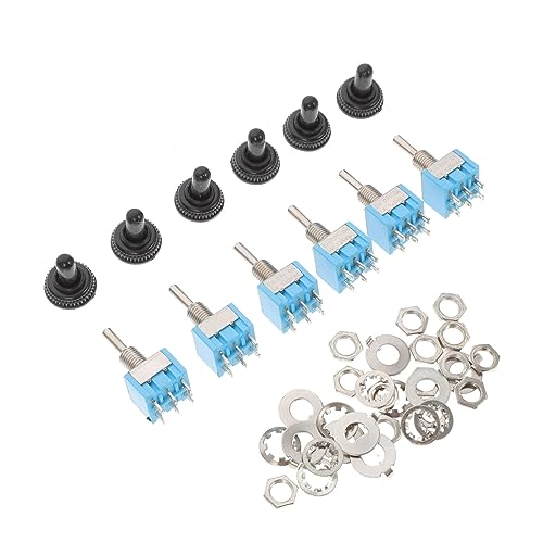 SOLUSTRE 6pcs Heavy Duty Position Rocker Toggle for Boat Toggle Manual Control for Off Functionality Simple Installation