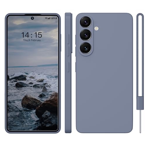 WXX Funda de silicona para Samsung Galaxy S25, funda para Samsung Galaxy S25, delgada, con microfibra, resistente a los arañazos, protección completa para Samsung Galaxy S25 de 6,2 pulgadas, color