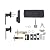 Amazon Basics Contemporary Electronic Keypad, Keyless Entry Door Lock Deadbolt with Handle Set, Key Pad Front Door with Knob, Contemporary Door Locks for Front Door, Door Handle, Matte Black, 1-Pack