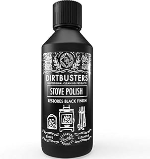 Dirtbusters Stove Polish for Log Burners & Grates Restore to Black, Non Toxic Alternative to Stove Paint (250ml)