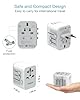TESSAN Universal Travel Adapter, International Power Adapter 5.6A 28W 3 USB C 2 USB A Ports, Travel Worldwide Plug Adaptor, Outlet Wall Charger for Europe UK EU AUS (Type C/G/A/I) #4