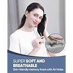 MZOO Luxury Sleep Eye Mask for Side Sleeper Men Women, Zero Eye Pressure 3D Sleeping Mask, Light Blocking Patented Design Night Blindfold, Soft Eye Shade Cover for Travel, Black - Image 5