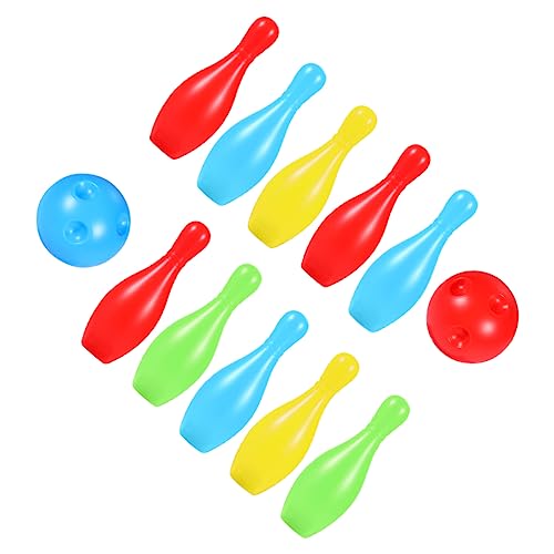 Totority 1Set Bowling for Pins and Balls Household for Outdoor Fun Improves Hand Eye Coordination and Athletic Skills Safe