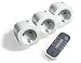 Produktbild Intertechno Smart Home Funk Power Zwischenstecker 3-fach Set ITI-10 mit Fernbedienung (IP44), bis 3000 Watt