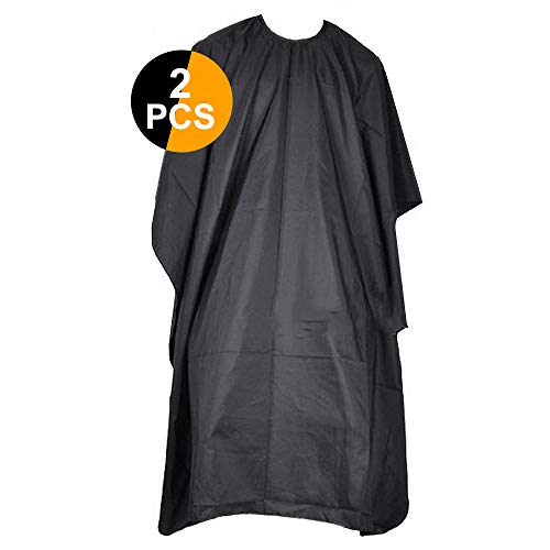 Hair Cutting Cape 2 Pack Nylon Waterproof Professional Salon Barber Cape for Adult