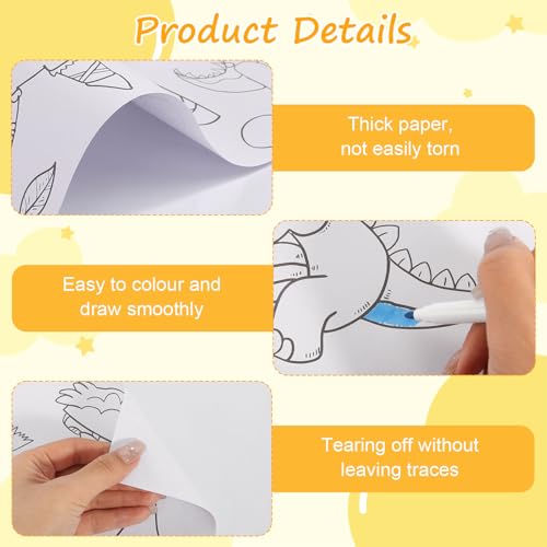 4 Stück Malrolle 30 x 300 cm Zeichnungsrolle für Kinder DIY Ausmalrolle Malpapier Rolle für Kinder Schneidbare Colouring Drawing Paper Roll