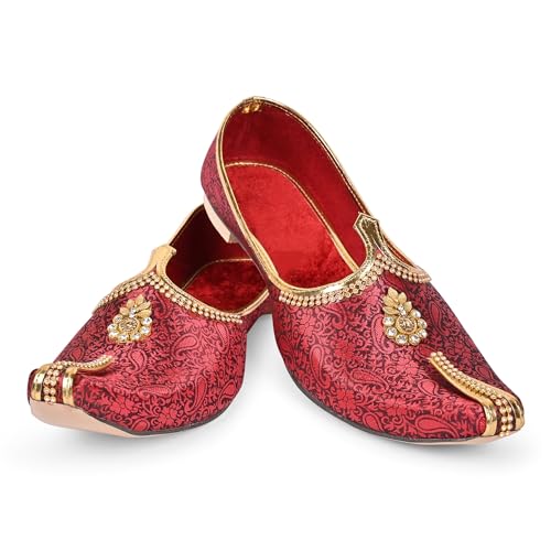 See full amazon price history chart for Royal Khwaab Mens Wedding Juttis/Punjabi Jutti & Sherwani Juti, Pure Traditional & Stylish Ethnic Mojaris/Wedding Shoes 100% Comfortable & Handcrafted RK-J7(B7)-11 Maroon Royal Khwaab Mens Wedding Juttis/Punjabi Jutti & Sherwani Juti, Pure Traditional & Stylish Ethnic Mojaris/Wedding Shoes 100% Comfortable & Handcrafted RK-J7(B7)-11 Maroon (B0C2ZQB298) Amazon Price History, Amazon Price Tracker