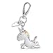Navaris Llavero de Unicornio Nube y arcoíris - Llaveros de Metal con mosquetón para Llaves de casa y Coche - Cadena metálica Decorativa para Bolso