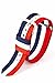 Produktbild ACE Nylon Premium Uhrenarmband 240x20mm Uhrband mit Edelstahl Dornschließe blau/weiß/rot