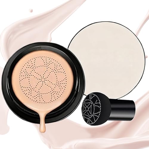 Base Cushion - Maquillaje De Cobertura Total De 18 G | CC Cream, Corrector De Base Facial Hidratante | Para Pieles Secas, Sensibles Y Grasas, Uso Diario, Viajes, Hogar, Bodas, Cumpleaños, Mujeres, Niñ